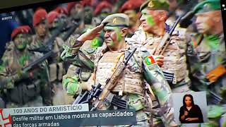 Desfile das tropas especiais Fuzileiros navais Comandos operações especiais e os Paraquedistas [upl. by Ahseim285]