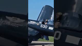 FG1D Corsair Startup ✈️ [upl. by Eresed]