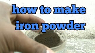 Make iron powder by electrolysis [upl. by Isac]