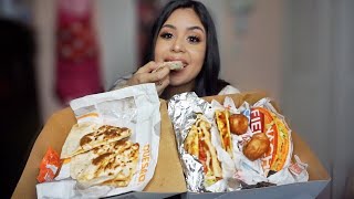 TACO BELL DOUBLE CHALUPA  CHICKEN QUESADILLA  CRUNCHY TACO SUPREME MUKBANG EATING SHOW [upl. by Nauqet]