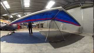 Wills Wings T2c 2013 DeRigging Time Lapse  Airways Airsports [upl. by Cinimod]