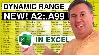 Excel New Range Reference For Dynamic Sized Ranges  Episode 2651 [upl. by Noira]