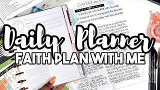 Daily Planner Ideas💡 Using the Happy Planner Daily Layout as a Faith Planner  Plan With Me [upl. by Anilok]