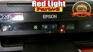 Epson Red light blinking error L220L210L380L110L130 Part 3 [upl. by Mattie]