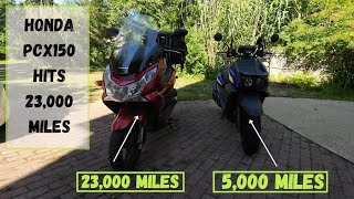 High Mileage Honda PCX150 vs New Yamaha Zuma 125  Which Scooter Dominates [upl. by Neukam]