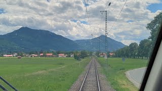 Führerstandsmitfahrt in der Kochelseebahn RB66 von Tutzing bis nach Kochel am See BR2442Talent 2 [upl. by Ethelbert]