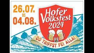 Hofer Volksfest  Umzug 2024 [upl. by Ano845]