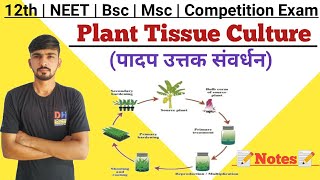 Plant Tissue Culture In Hindi  Tissue Culture Technique  Biotechnology  By Dadhich Sir [upl. by Gabriello213]