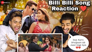 Billi Billi Song Reaction  Kisi Ka Bhai Kisi Ki Jaan  Salman Khan  Pooja Hegde  Venkatesh D [upl. by Netsreik]