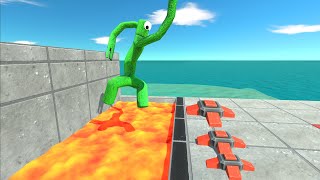 Monster Long Jump Over TNT and Lava  ARBS [upl. by Yesdnil]