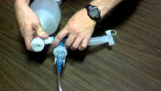 Inline nebulizer with BVMintubation [upl. by Shivers656]