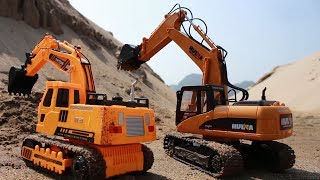 Trucks for children  Excavator videos for children  Diggers for children  Children toys [upl. by Freudberg337]