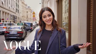 Ananya Panday attends the Chanel show at Paris Fashion Week  On The Road With Vogue [upl. by Uis]