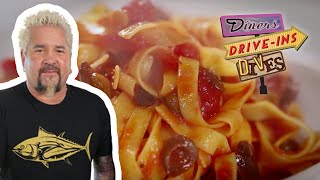 Guy Fieri Eats Fresh Pasta in Baltimore  Diners DriveIns and Dives  Food Network [upl. by Nick414]