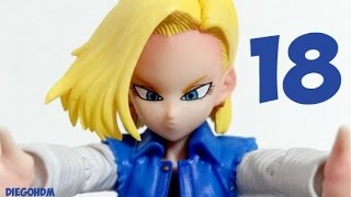 SH Figuarts Androide 18 DBZ Review  DiegoHDM [upl. by Devora]