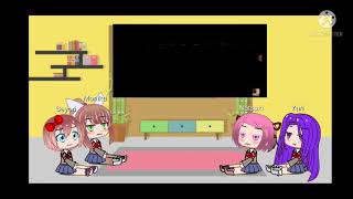 DDLC react to afton family memes [upl. by Hunsinger]