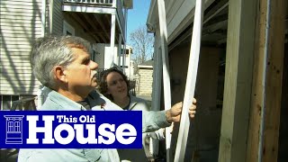 How to Replace a Rotted Garage Door Post  This Old House [upl. by Sitoeht]