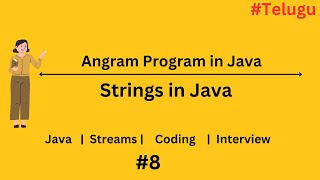 Anagram Program in Java Explained In Telugu  Learn With Karthik In Telugu  Java Tutorials Telugu [upl. by Carilyn]