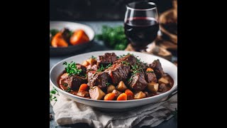 Bœuf Bourguignon Traditionnel  Recette Gourmande et Facile pour Impressionner [upl. by Evelin]