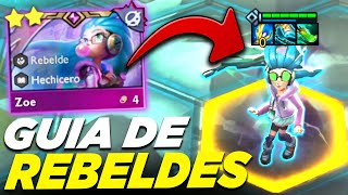 🔥 COMO JUGAR la COMPO REBELDES con ZOE CARRY en TFT SET 13 [upl. by Gamages]