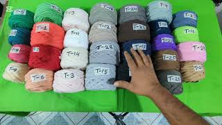 t shirt yarn প্রিমিয়াম মানের ৫০ টি কালার  tshirt yarn [upl. by Gerick106]