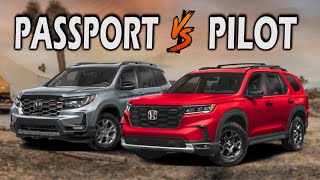 2025 Honda Passport VS 2025 Honda Pilot Overview Spec Price [upl. by Cutlip404]