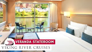 Viking River Cruises  Veranda Stateroom Full Walkthrough Tour amp Review 4K  Viking Longship [upl. by Hawken]