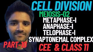 CELL DIVISION10  Meiosis02  Synaptonemal complex  CEE  CLASS 11 NEB  SUNIL ADHIKARI [upl. by Ydnolem]