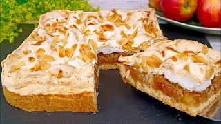 🍎 Ich habe noch nie so leckeren Apfelkuchen gegessen Fantastisch Kuchen Rezept mit frischen Äpfeln [upl. by Harutak]