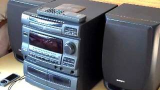 Aiwa NSXV10 Compact Stereo System ReviewLook [upl. by Damita]