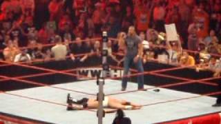 Triple H Superkicks Chris Jericho [upl. by Ojahtnamas]