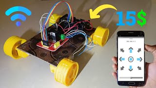 How to Make Wifi Control Car using NodeMCU ESP8266 amp L298N Motor Driver  DIY Wifi Car using NodeMCU [upl. by Isyed]