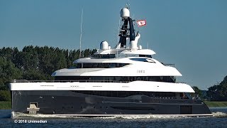 ELANDESS  mega yacht maiden voyage to handover from ABEKING amp RASMUSSEN to new owner  4KVideo [upl. by Nnayr]