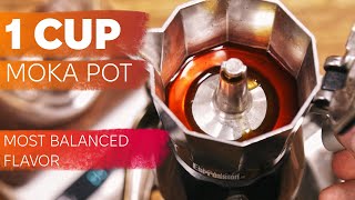 Moka Pot 1 Cup  Reliable Recipe [upl. by Grose406]