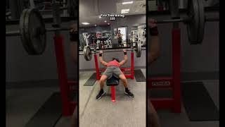 Benching 225 Vs 315 For The First Time shorts [upl. by Matusow]