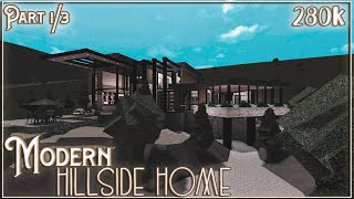 ROBLOX  Bloxburg Modern Hillside Home  280k  Part 13  Speedbuild  Tour  Screenies [upl. by Arrait]