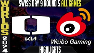 DK vs WBG Highlights ALL GAMES LoL Worlds 2024 Swiss Stage Day 9 Round 5 Damwon KIA vs Weibo Gaming [upl. by Areem]