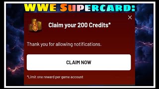 WWE SuperCard Free 200 Credits Web Store app [upl. by Wyn]