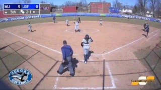 USF Softball vs Marian  Game 1 [upl. by Kroo231]