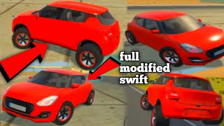 modified swift red colour 🔴  fully modified swift public reaction😱  swift modified alloy wheels [upl. by Pich]