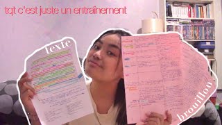 JAI PASSÉ LE BAC BLANC DE FRANÇAIS conseils impressions vlog [upl. by Dinin]