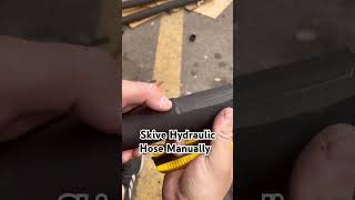 Skive Hydraulic Hose Manually hydraulichose industrialhose hose hosenozzle hydraulicfittings [upl. by Pliam]