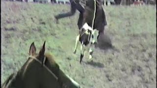 Calf Roping  Odessa FL Rodeo  1987 [upl. by Macknair844]