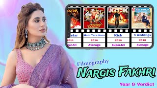 Nargis Fakhri  Filmography  Year amp Verdict [upl. by Kcirnek822]