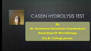 Casein hydrolysis test by Dr Kamthane DC [upl. by Zaneski712]