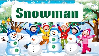 Snowman Songs Karaoke with Lyrics │Kids Karaoke │Kids Songs │ Sing and Shine Tunes │Holiday Songs [upl. by Kedezihclem377]