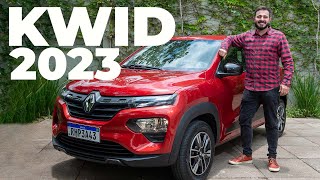 Renault Kwid 2023 10 detalhes do hatch mais barato do Brasil [upl. by Desdamona870]