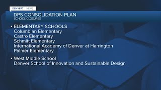 Denver Public Schools recommends seven school closures three grade level restructures [upl. by Miki]