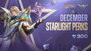 December StarLight Perks  Xavier quotHardlight Artificerquot  Mobile Legends Bang Bang [upl. by Dlanar]