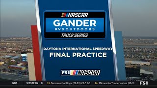 2020 NASCAR Gander RV amp Outdoors Truck Series  Final Practice  NextEra Energy 250 at Daytona [upl. by Hctub689]